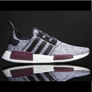 RARE Adidas NMDs Gray/Burgundy